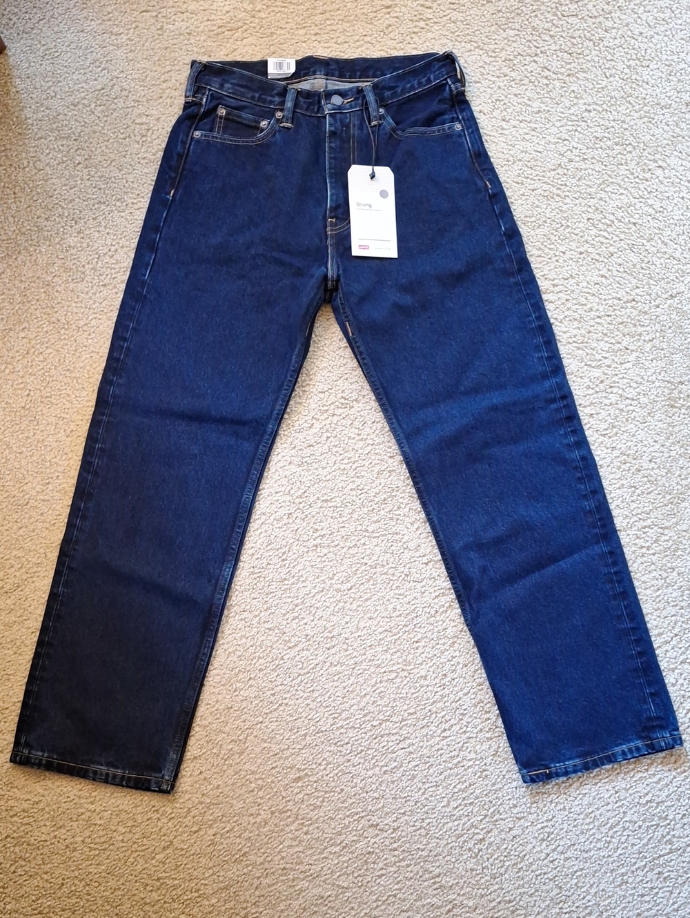 Levi's Men's Dark Blue Skate Baggy Jeans